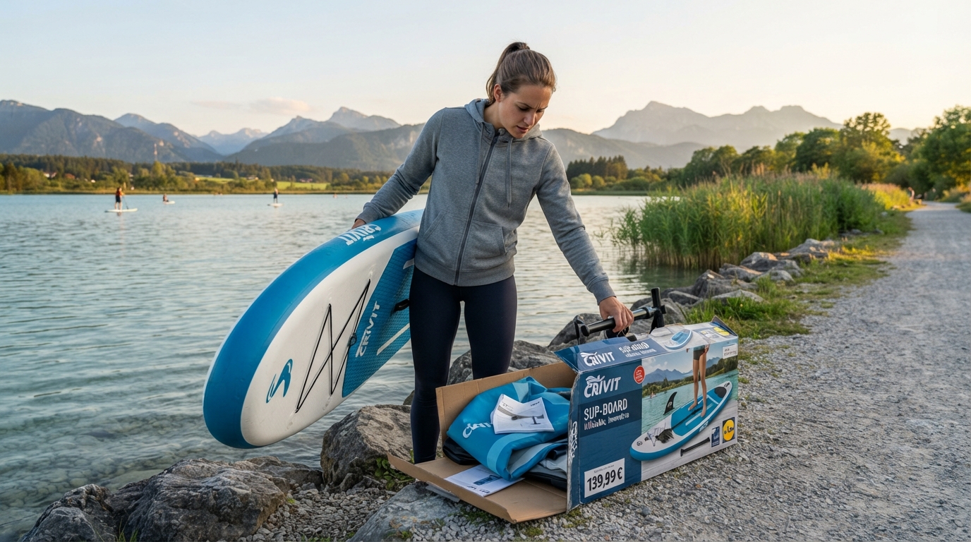 Schnäppchen mit Haken: Lidl verkauft innovatives SUP-Board für 139 Euro ohne wichtiges Zubehör