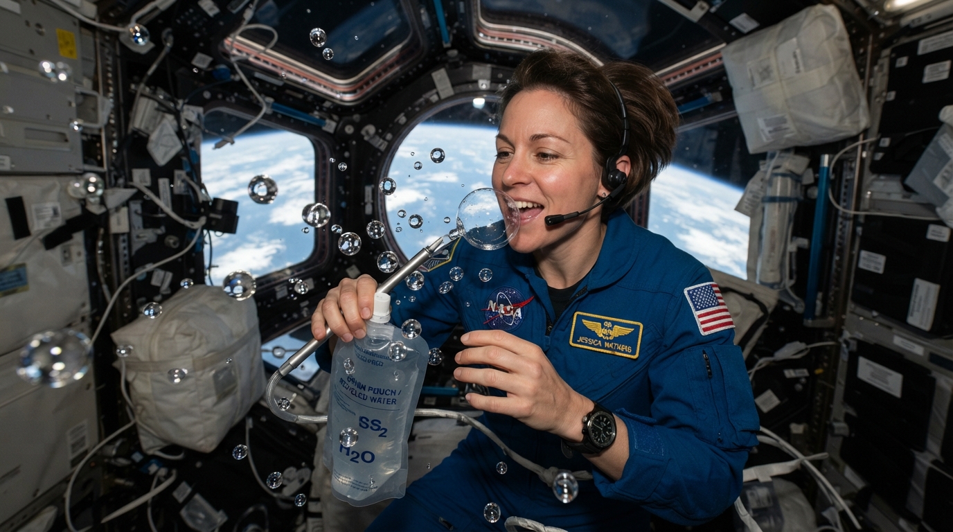 Kampf gegen die Physik: Wie Astronauten auf der ISS ihren Durst löschen